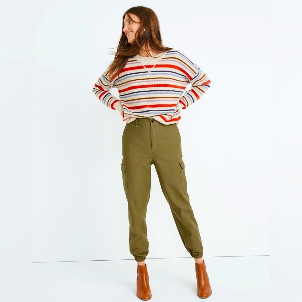 MADEWELL High-Rise Cargo Fatigue Pants Distant Surplus 25